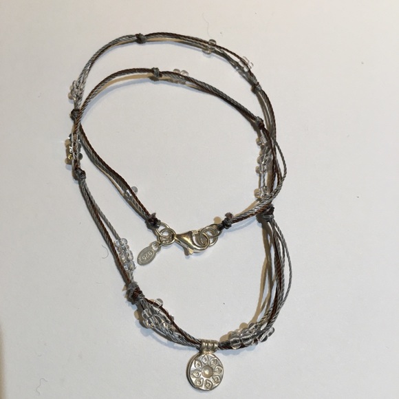 Peyote Bird 925 Sterling Silver Silk Bead Necklace - Picture 1 of 8